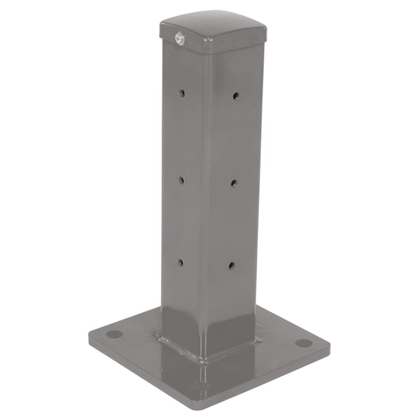 Vestil Rigid Tube Post 18In Bolt-On Style Gray Semi Gloss GR-F3R-DI-TP18-GYSG - main